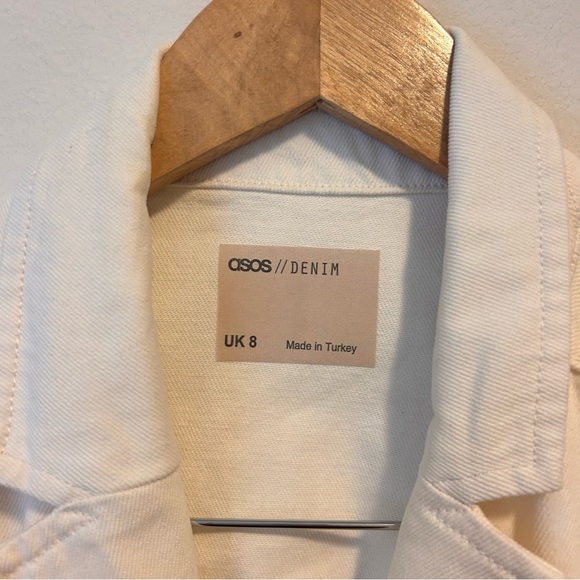 ASOS 8 Women’s Cream Button-Down Maxi Belted Dress - Picture 6 of 11